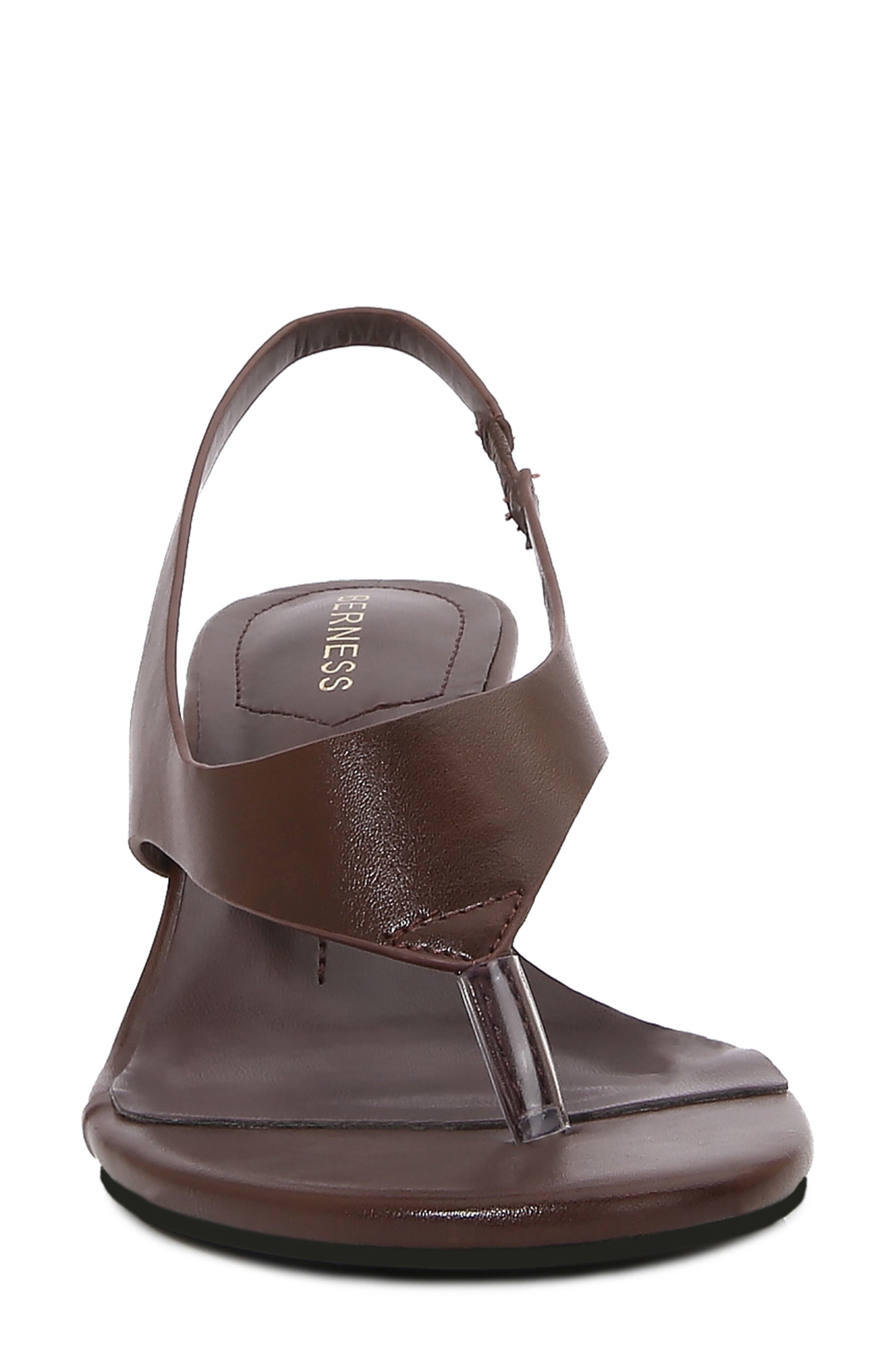 Freddy Kitten Heel Thong Sandal, Alternate, color, COFFEE