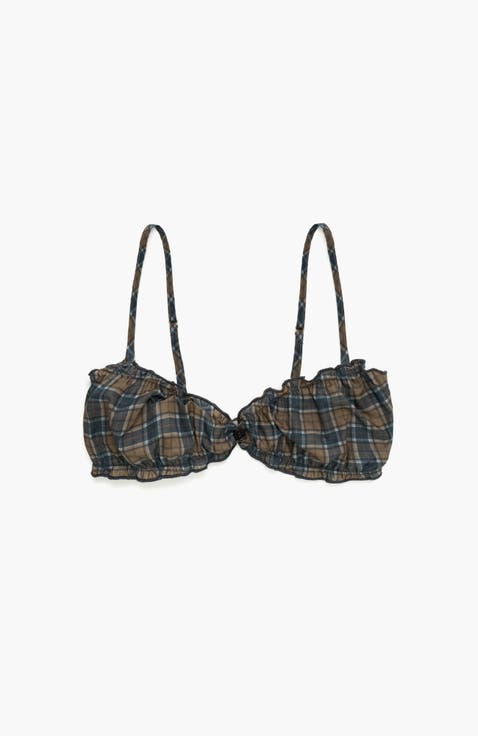 Plaid Bralette