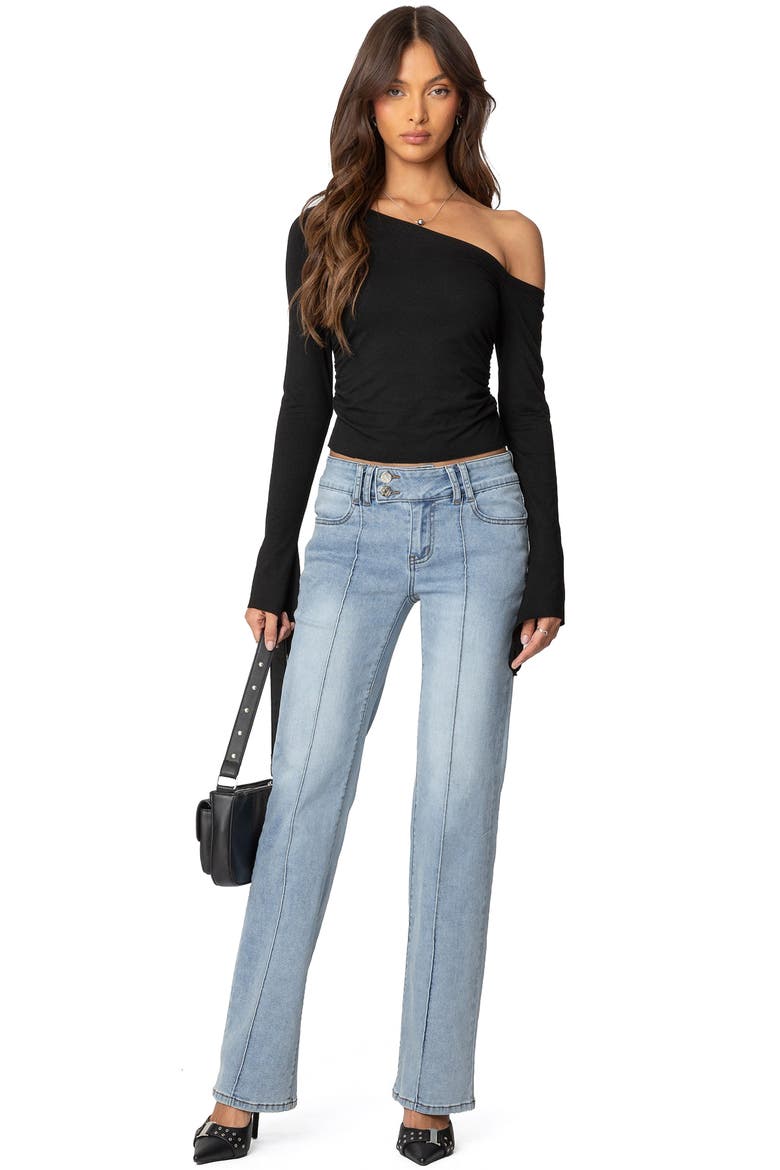 Avril Low Rise Bootcut Jeans, Alternate, color, LIGHT-BLUE