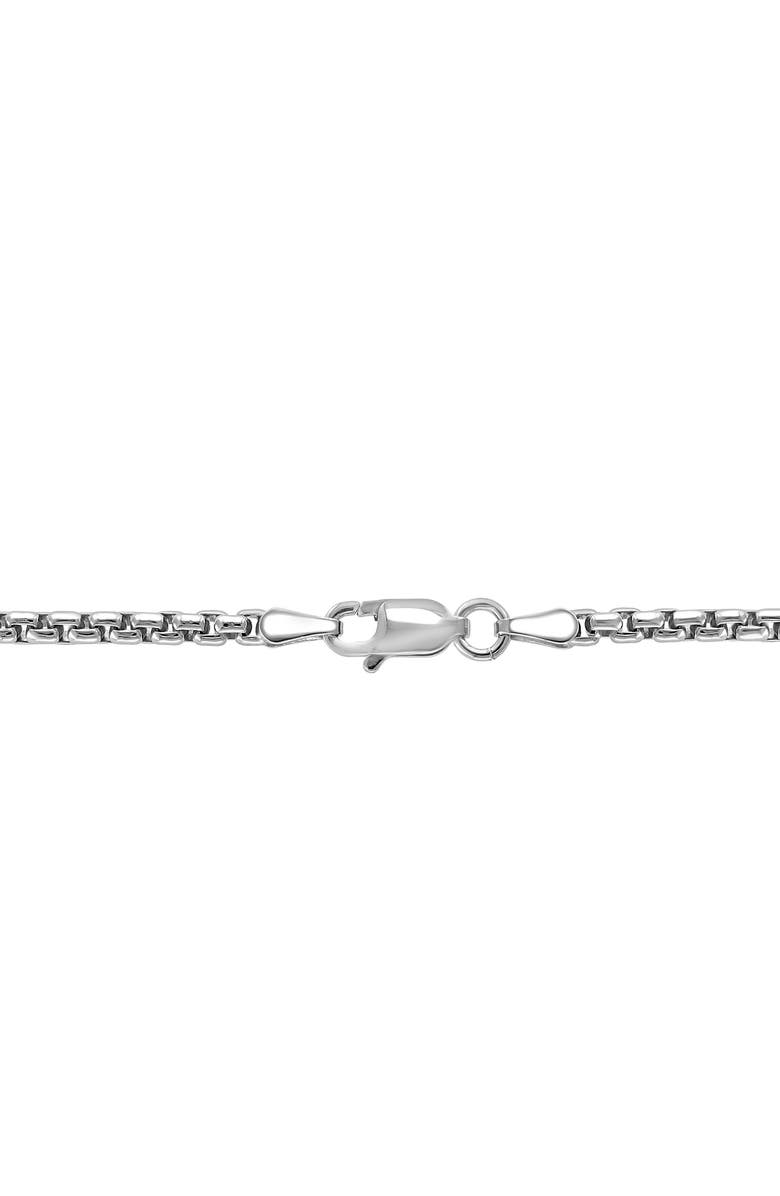 EFFY Men's Sterling Silver Onyx Cross Pendant Necklace, Alternate, color, Black