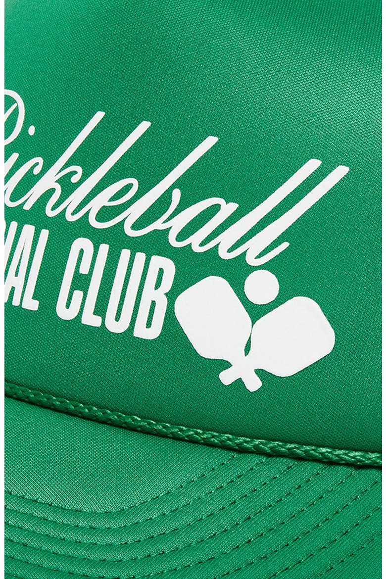 Pickleball Social Club Trucker Hat, Alternate, color, GREEN/ WHITE