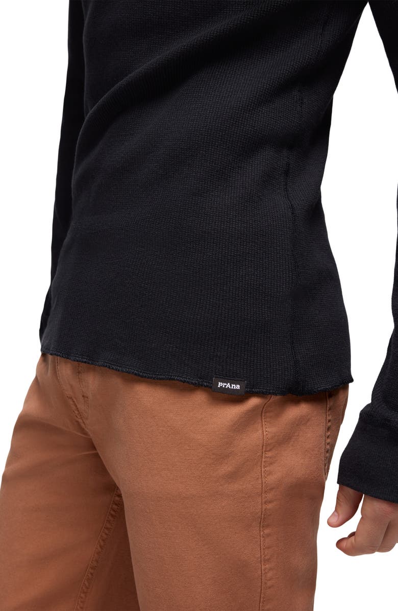 prAna Touchstone Henley, Alternate, color, Black Heather