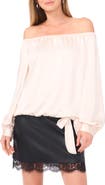 Vince Camuto Off the Shoulder Satin Top