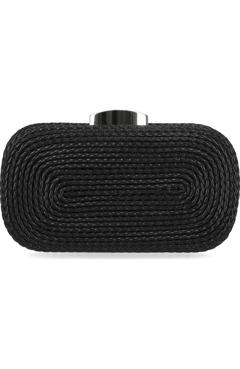 Jessica McClintock Twisted Rope Miniaudere, Alternate, color, Black