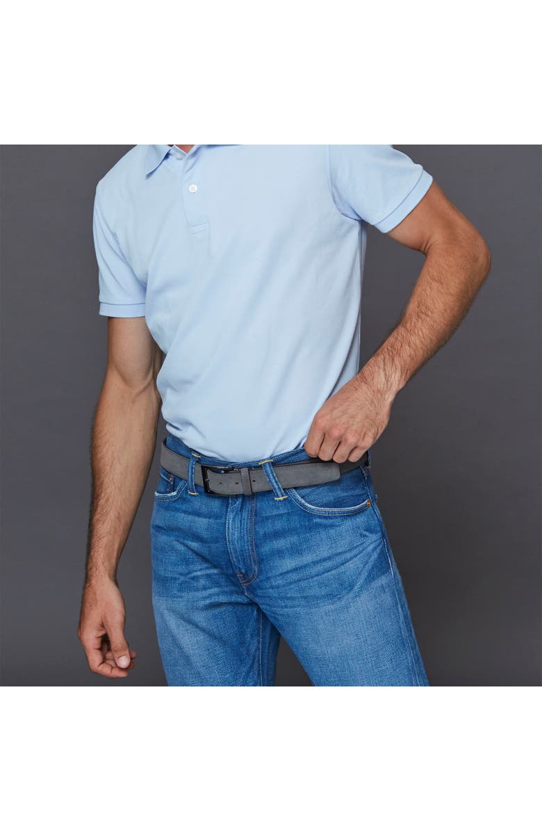 Trafalgar Montera 35mm Suede Belt, Alternate, color, Grey