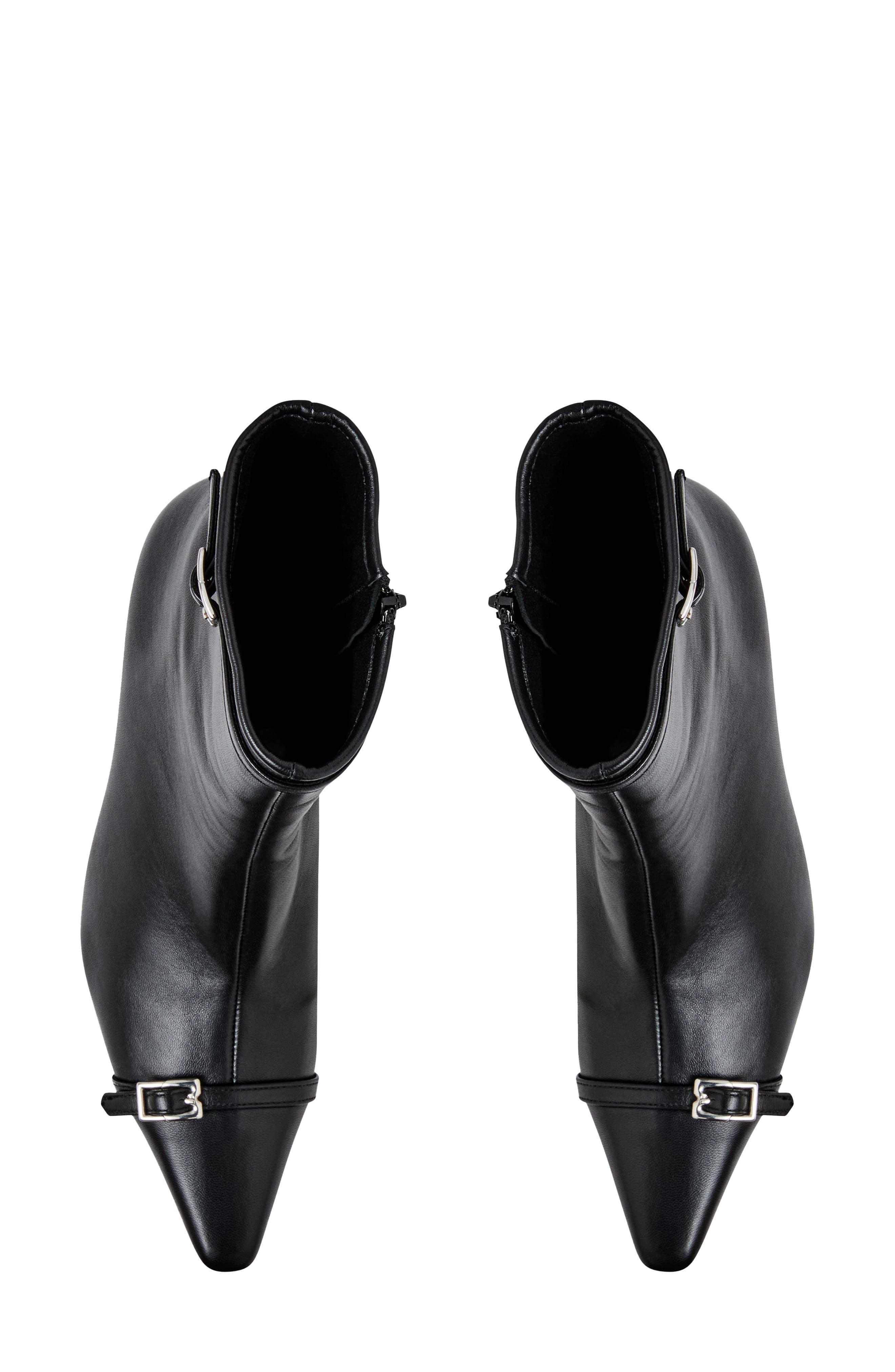 Bruno Magli Addison Belt Detail Bootie, Alternate, color, Black