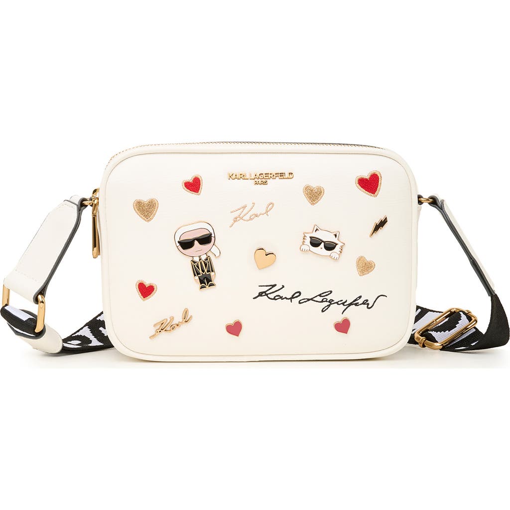 Shop Karl Lagerfeld Paris Maybelle Crossbody In Multi/white