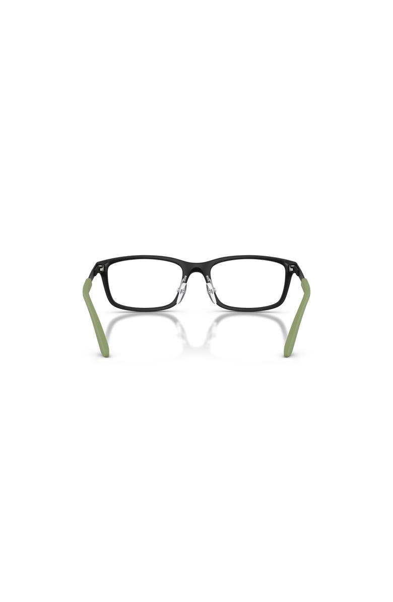 Emporio Armani 49mm Rectangle optical glasses, Alternate, color, Black