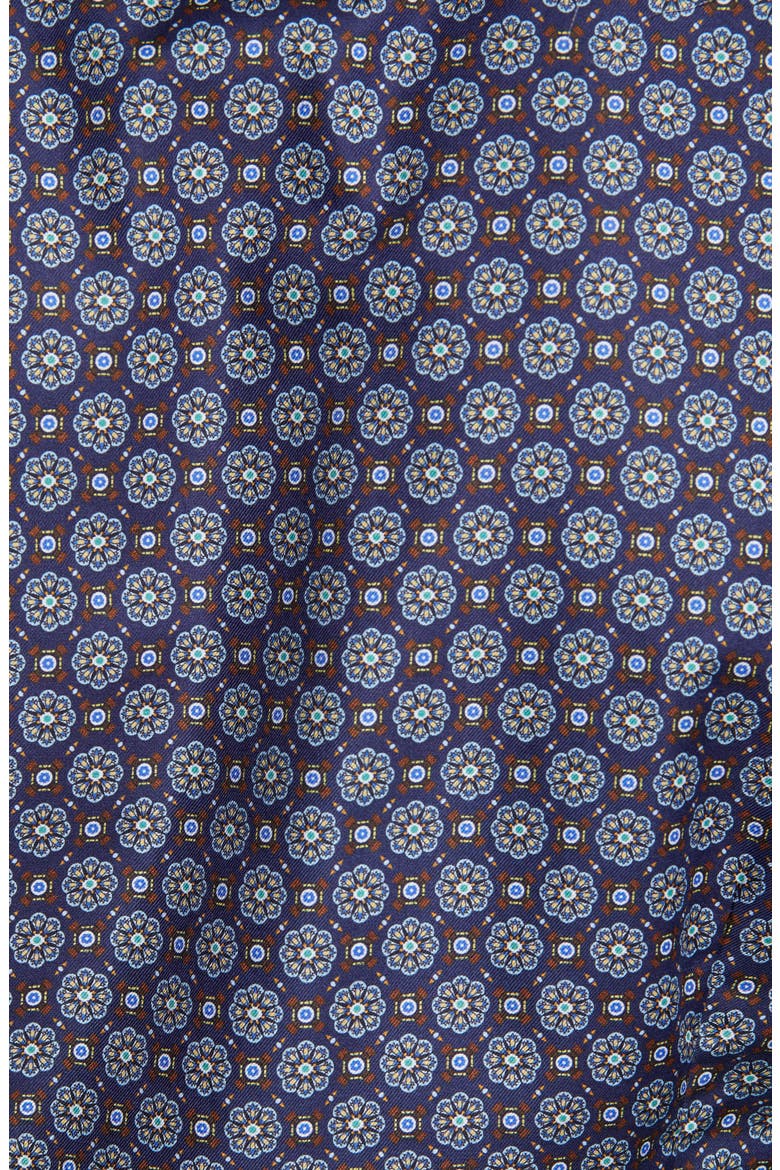 Slim Fit Medallion Dress Shirt, Alternate, color, BLUE