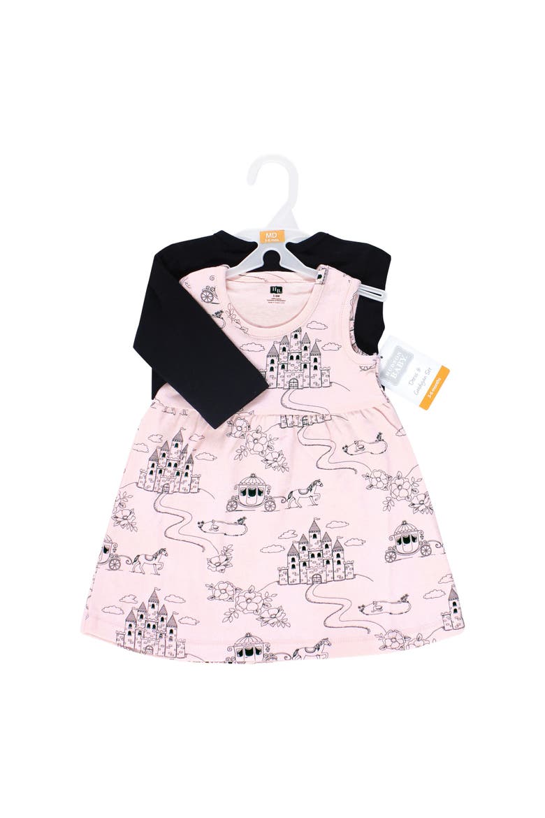 Baby Cotton Dress & Layering Cardigan, Alternate, color, Fairytale Princess
