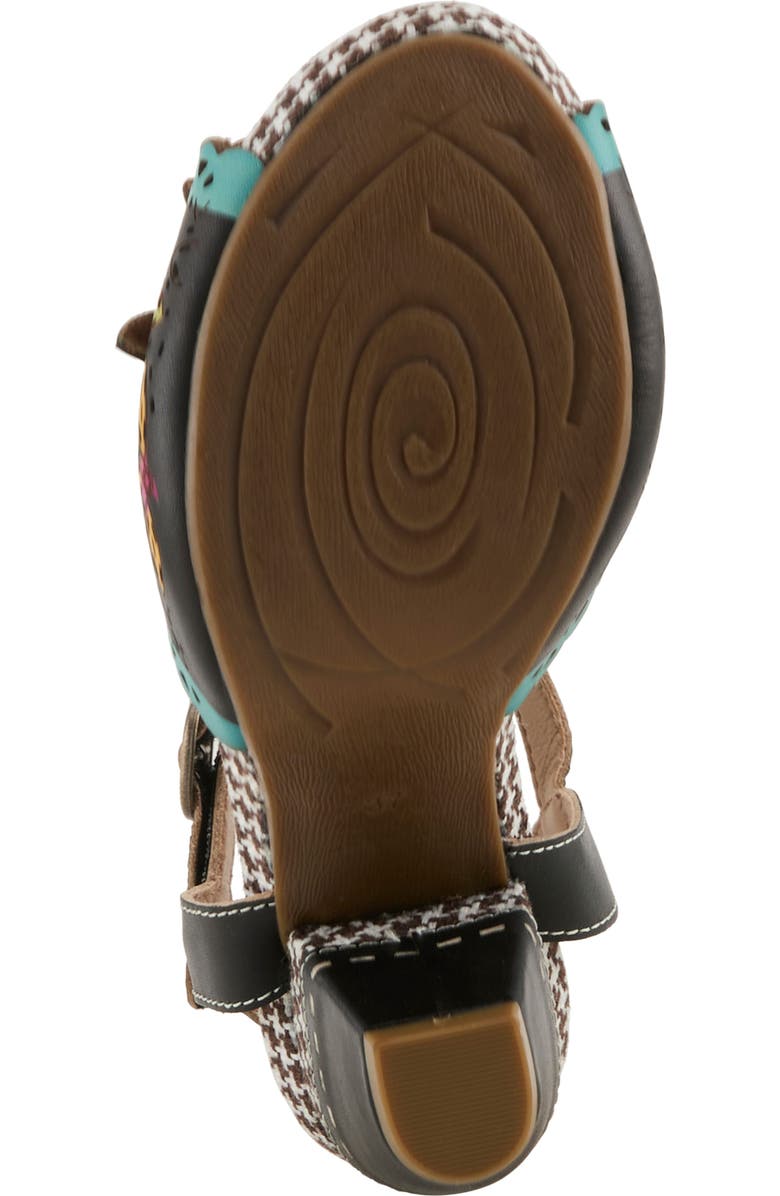 L'Artiste by Spring Step Miabella Ankle Strap Sandal, Alternate, color, Black Multi