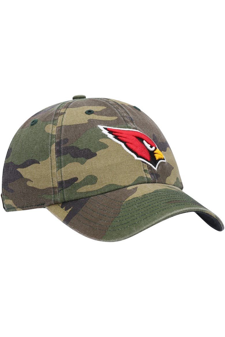 Men's '47 Camo Arizona Cardinals Woodland Clean Up Adjustable Hat, Alternate, color, Camo