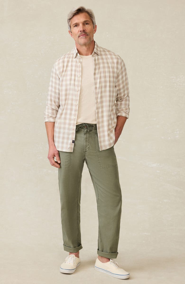 Faherty Movement Monterrey Plaid Button-Up Shirt, Alternate, color,