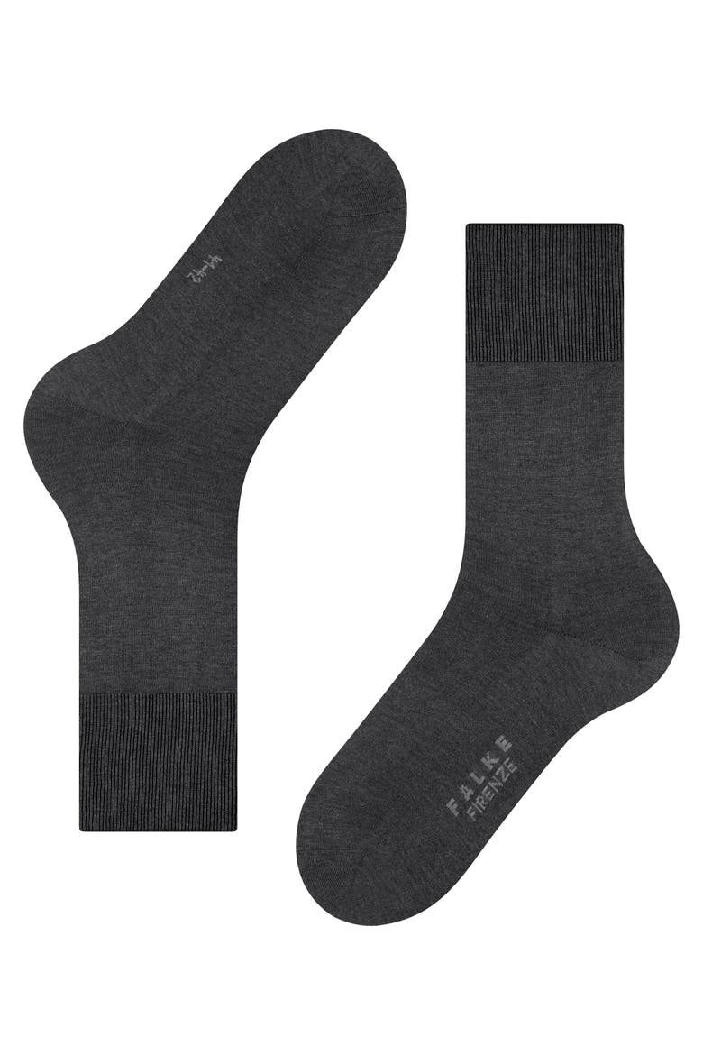 Firenze Elastic Free Dress Socks, Alternate, color, Anthracite Melange