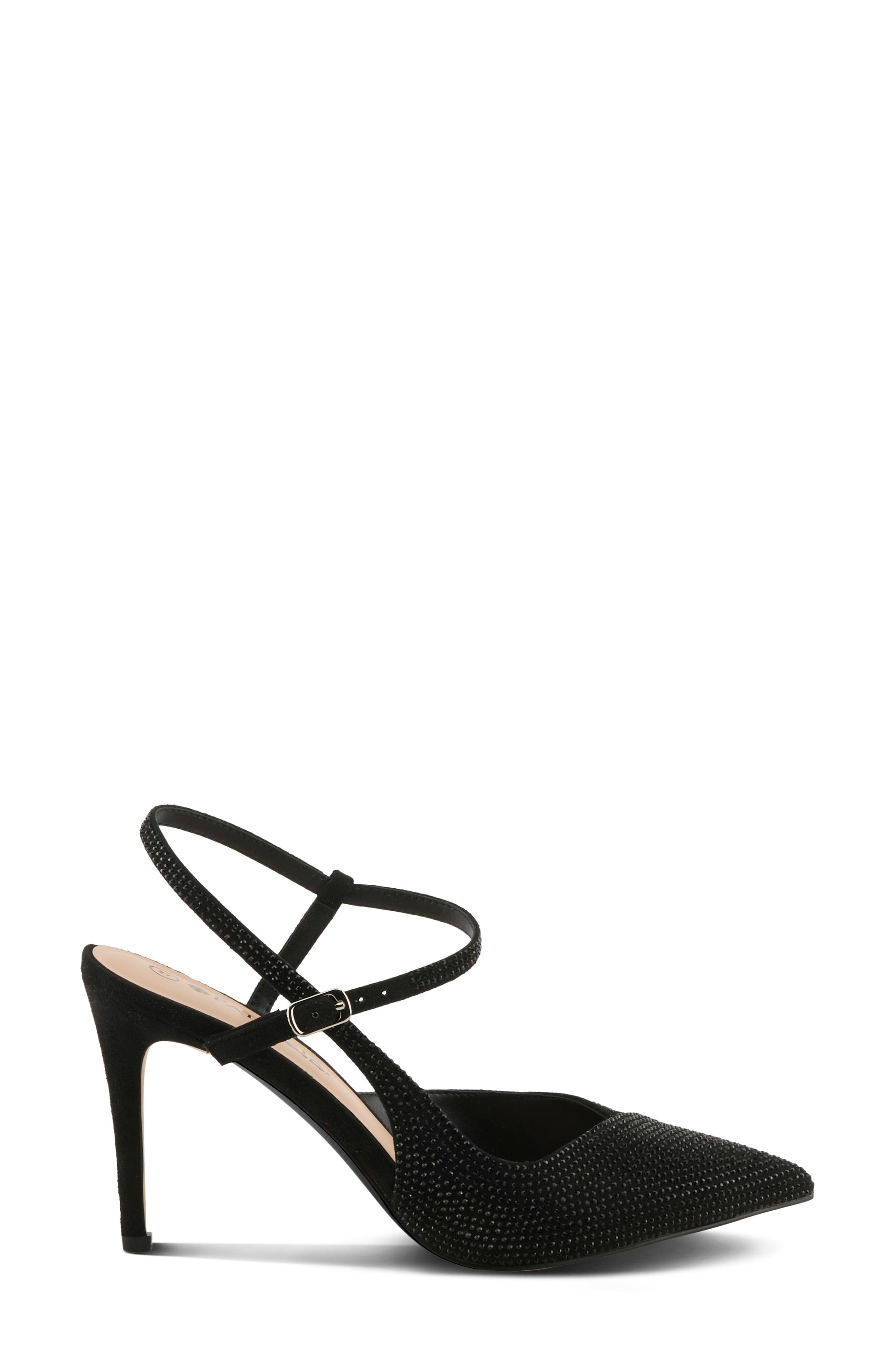 Elease Pointed Toe Pump, Alternate, color, BLACK