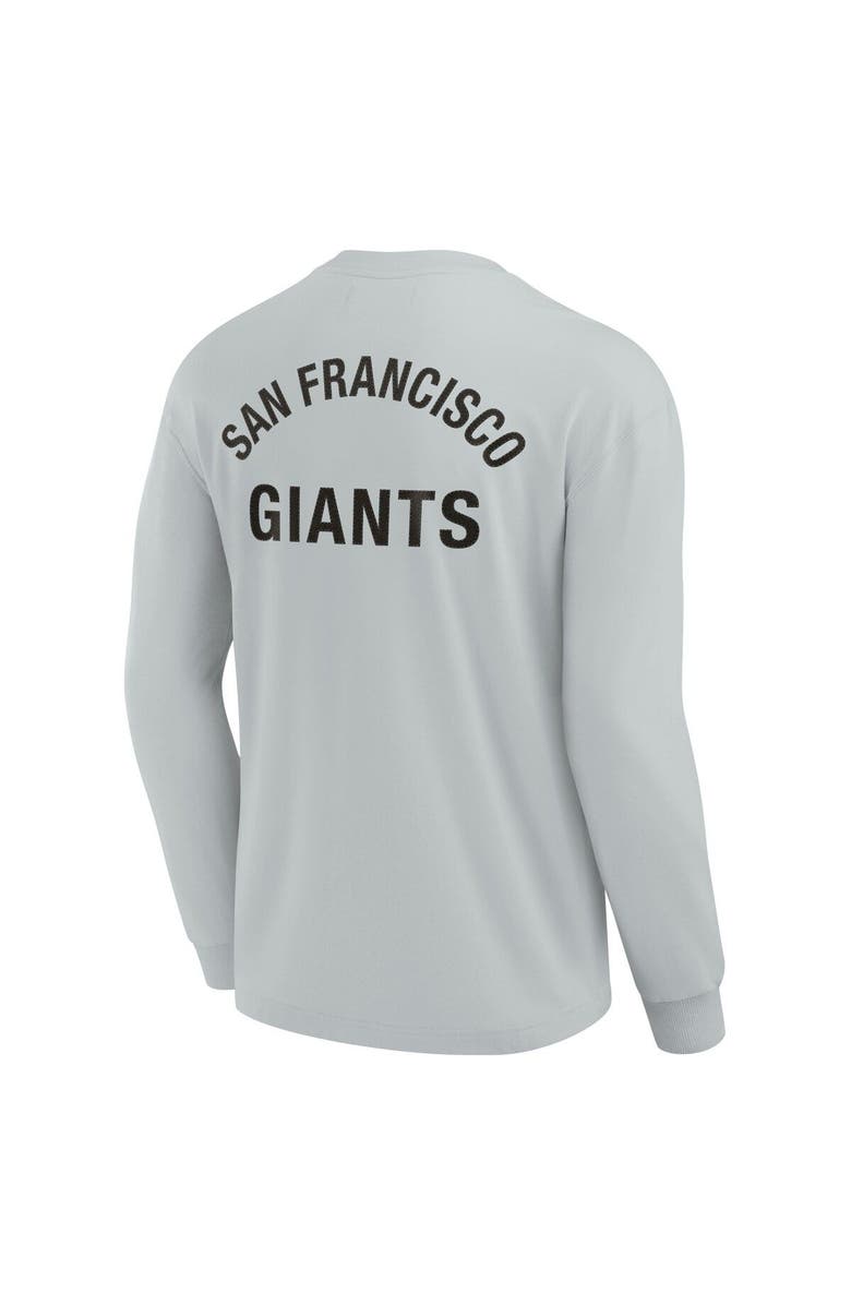 Fanatics Signature Unisex Fanatics Signature Gray San Francisco Giants Elements Super Soft Long Sleeve T-Shirt, Alternate, color, 