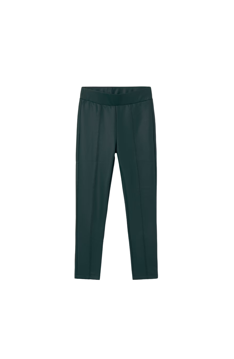 Mayoral Faux Leather Leggings, Main, color, Dark Green