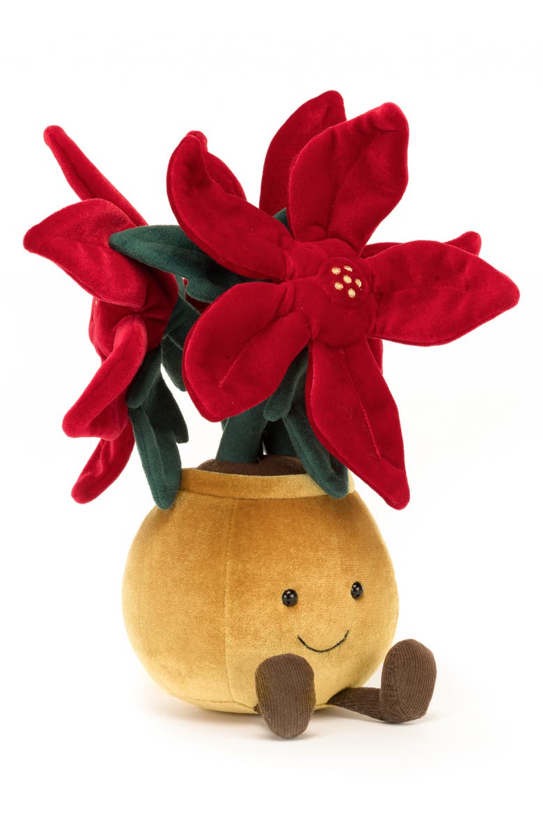 Jellycat Amusable Poinsettia Plush Toy, Main, color,