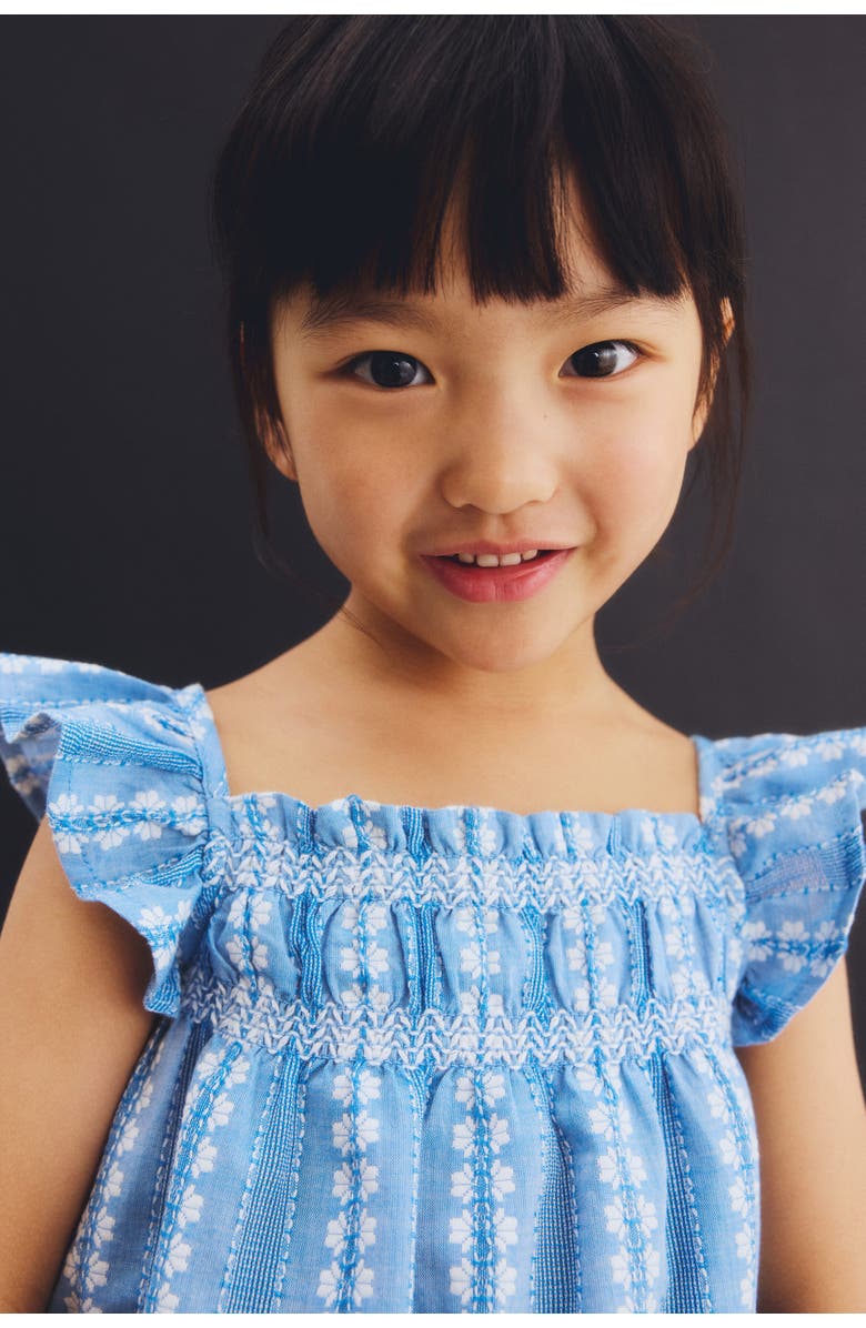 H&M 2-piece Embroidery-detail Cotton Set, Alternate, color, Light Blue