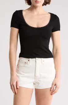 Elodie Lace Trim T-Shirt