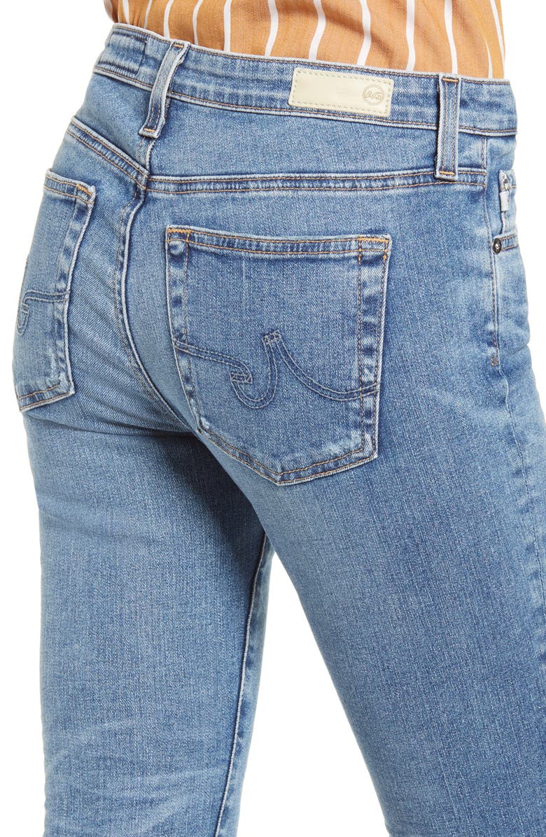 AG Prima Low Rise Ankle Cigarette Jeans, Alternate, color, 16 Years Electrify