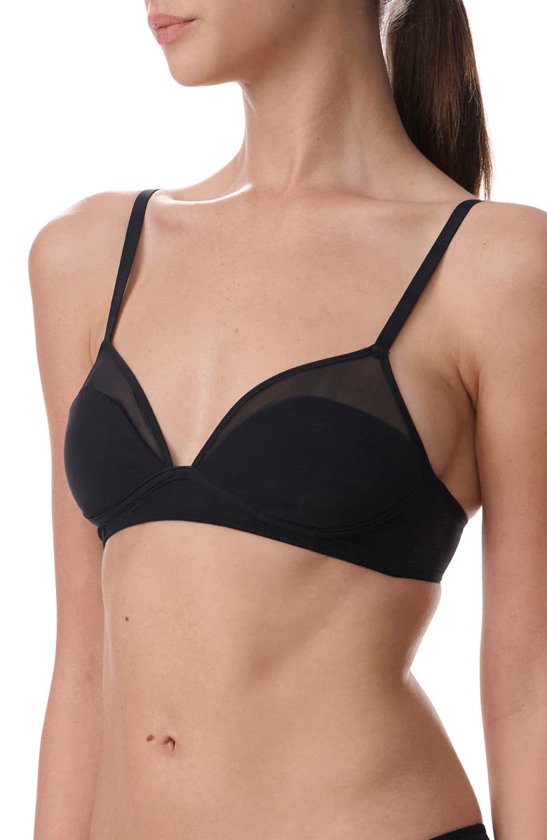 Wolford Stretchy Nylon Bralette, Alternate, color, 