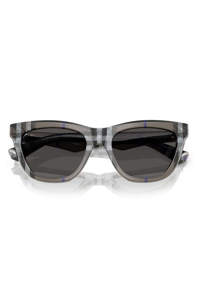 Burberry 53mm Cat Eye Sunglasses, Alternate, color, Matte Green