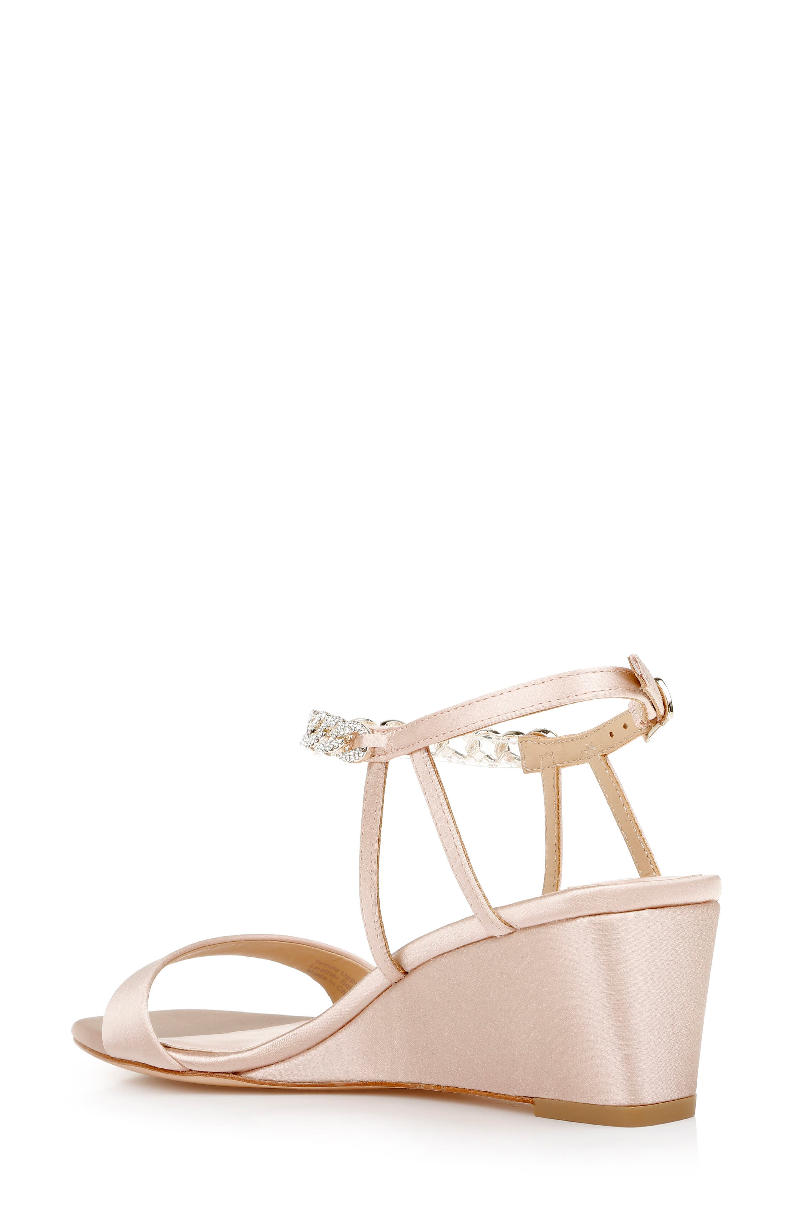 Badgley Mischka Collection Kaelyn Wedge Sandal, Alternate, color, Soft Blush