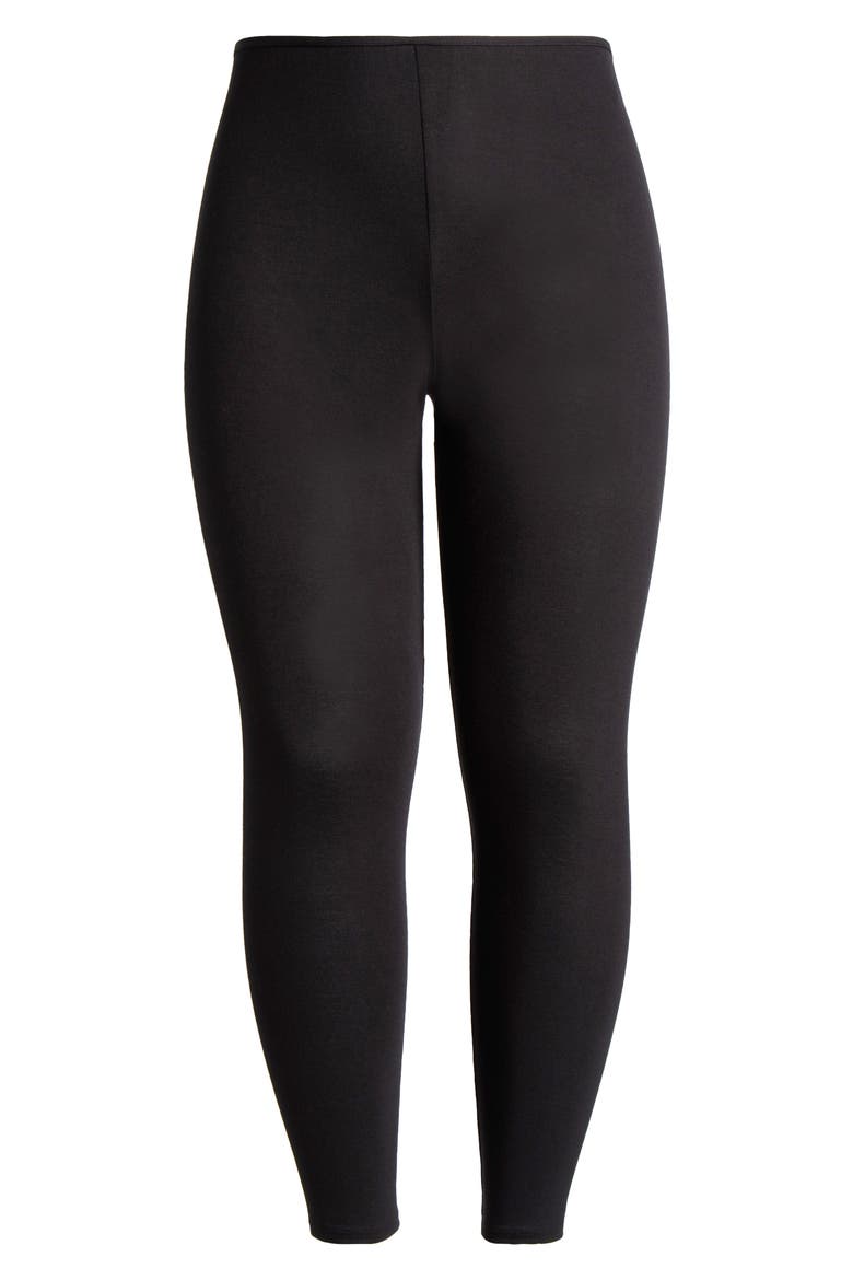 Comfortable Ankle Leggings, Alternate, color, BLACK