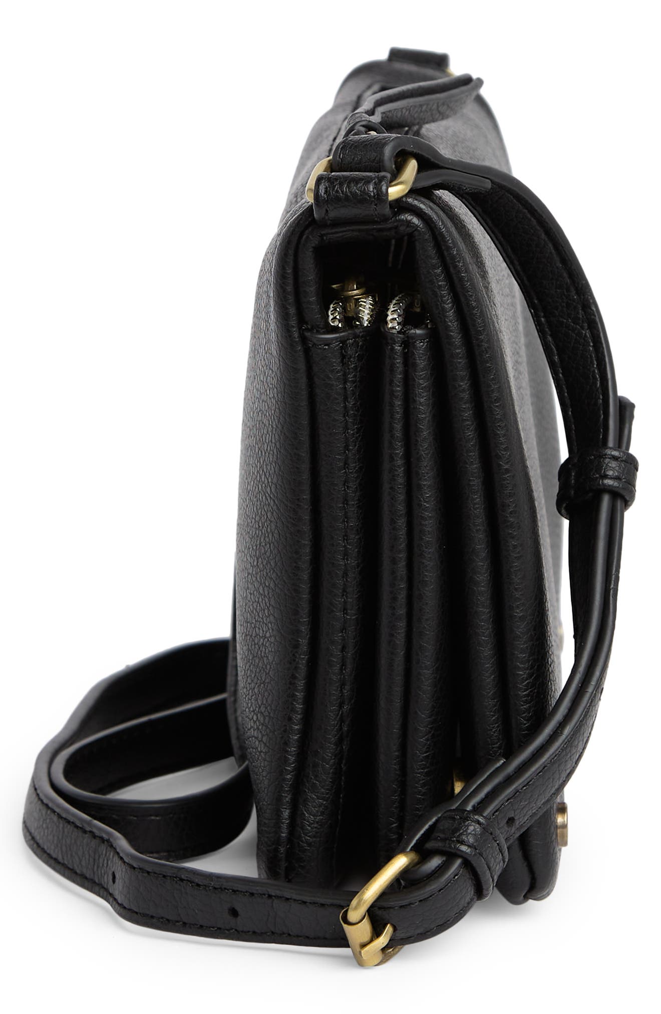 Street Level Medium Faux Leather Crossbody Bag, Alternate, color, 