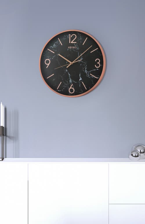 Seiko 16in. Noir Wall Clock In Black