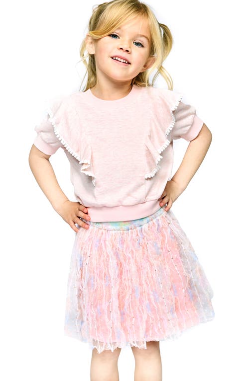 Sara Sara Kids' Ruffle Top & Tutu Skirt Set In Pink