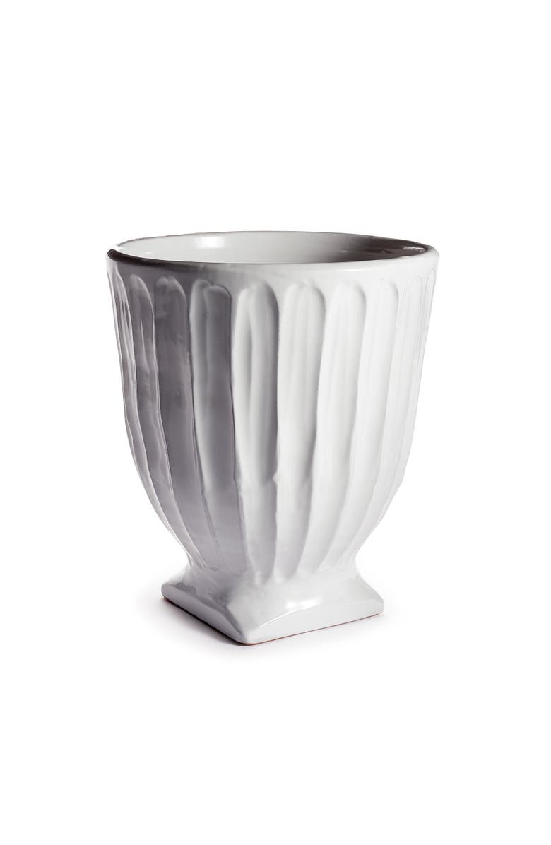 Napa Home & Garden Column Footed Urn 13", Main, color, White