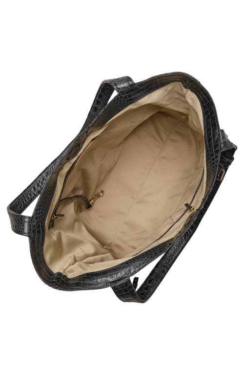 Brahmin Brayden Croc Embossed Leather Tote
