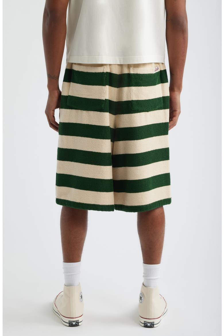 Jagger Striped Cotton Terry Shorts, Alternate, color, HORIZON STRIPE
