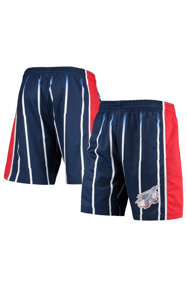 Mitchell & Ness Men's Mitchell & Ness Blue Houston Rockets 1996 Hardwood Classics 75th Anniversary Swingman Shorts, Main, color, Blue