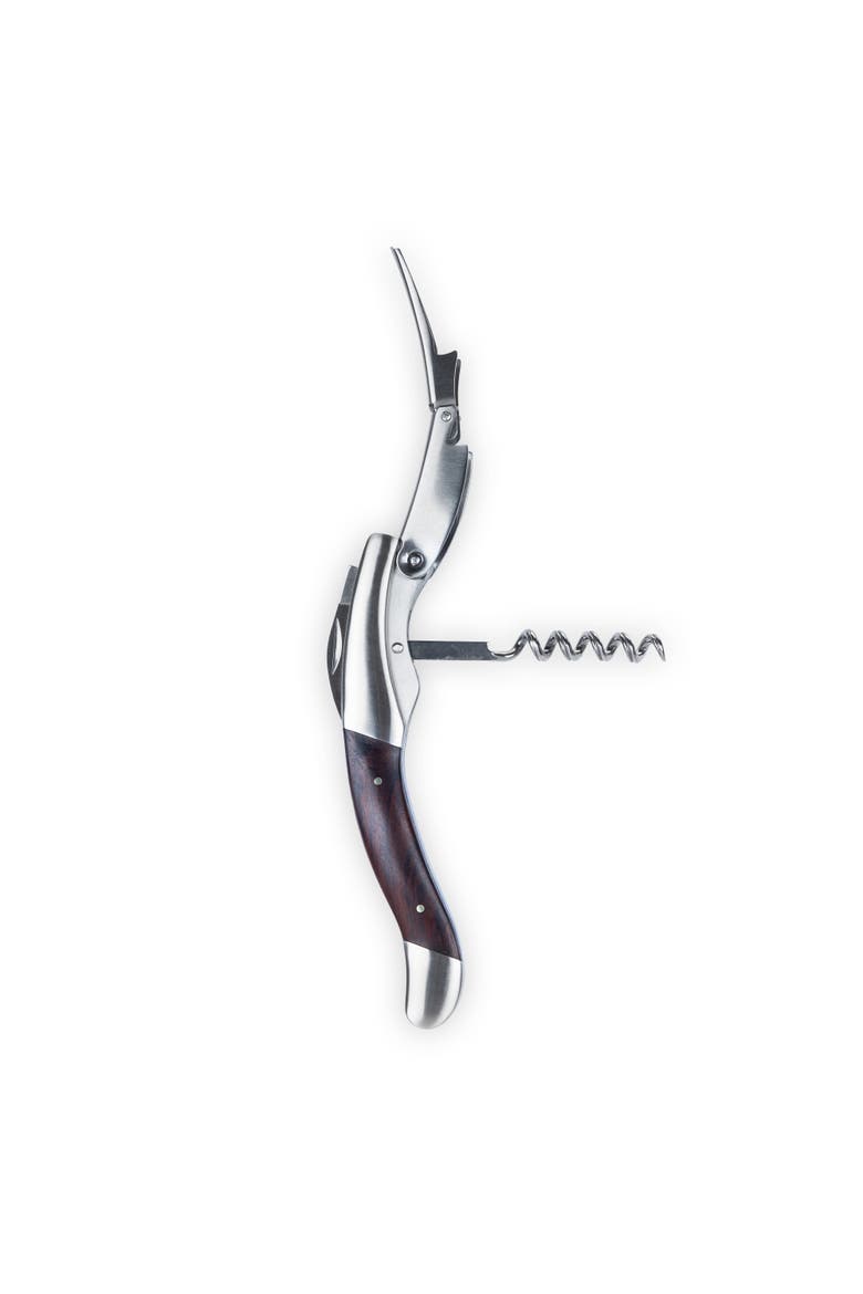 Admiral Oversized Double Hinged Corkscrew with Ebony Wood Inlay, Alternate, color, Wood