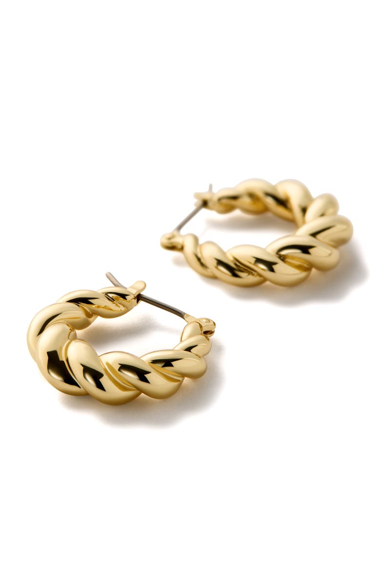 Ana Luisa Twisted Hoop Earrings - Paris, Alternate, color, Gold