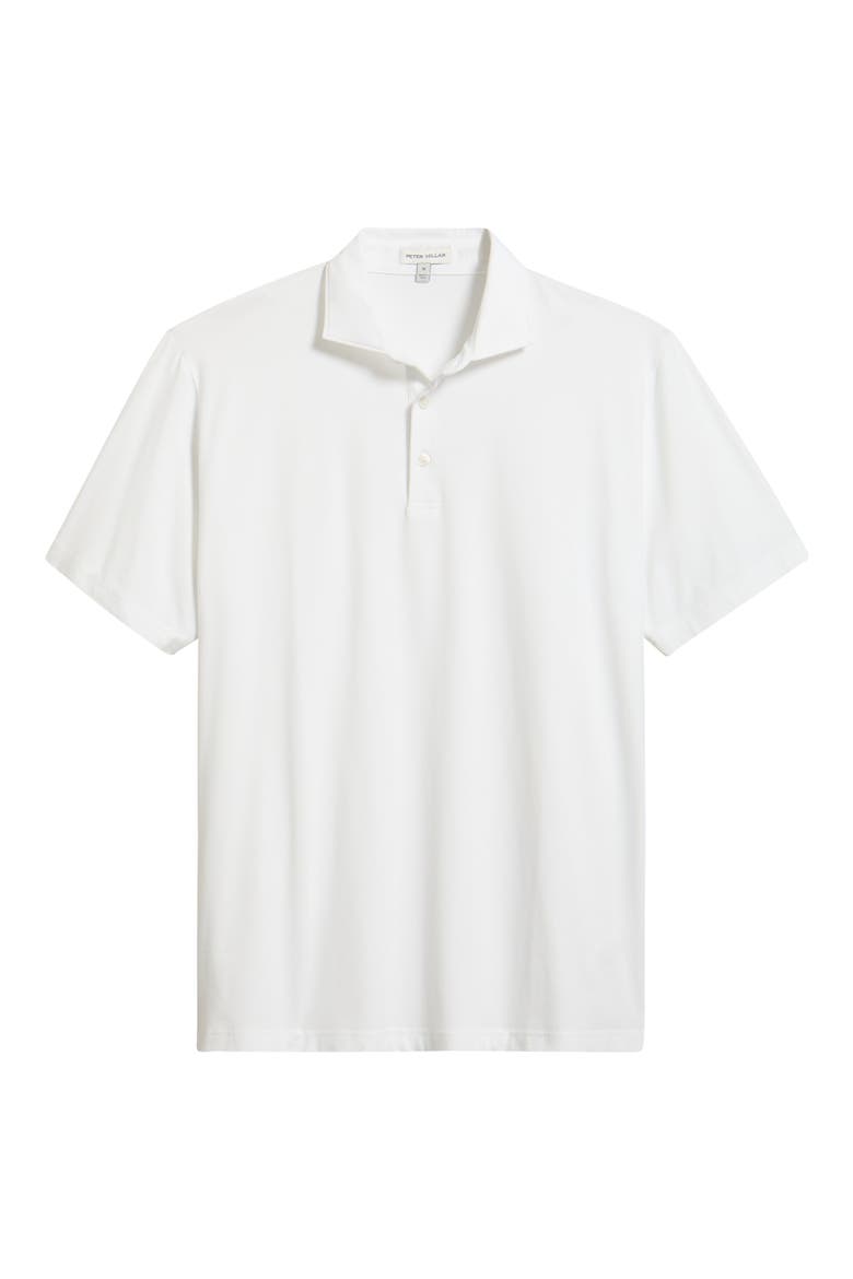 Crown Flex Cotton Blend Polo, Main, color, WHITE