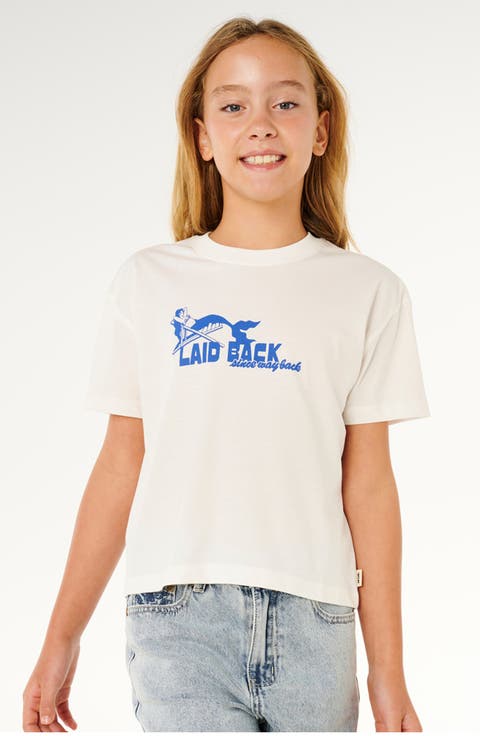 Kids' Sunshine Laid-Back Cotton Graphic T-Shirt (Big Kid)