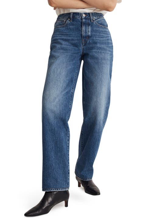 Low Slung Straight Leg Jeans (Palmina Wash)