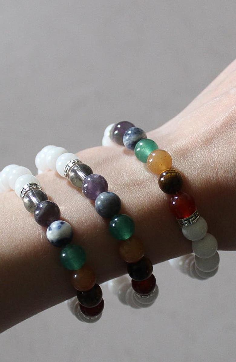 Humanist Beauty 7 Chakra Crystal Healing Bracelet, Alternate, color, Multicolored