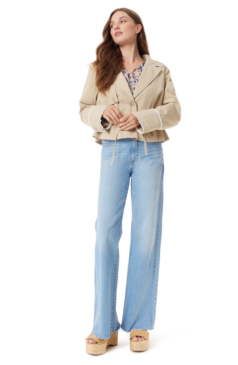 Sam Edelman Gina Convertible Cotton Blend Trench Jacket, Alternate, color,