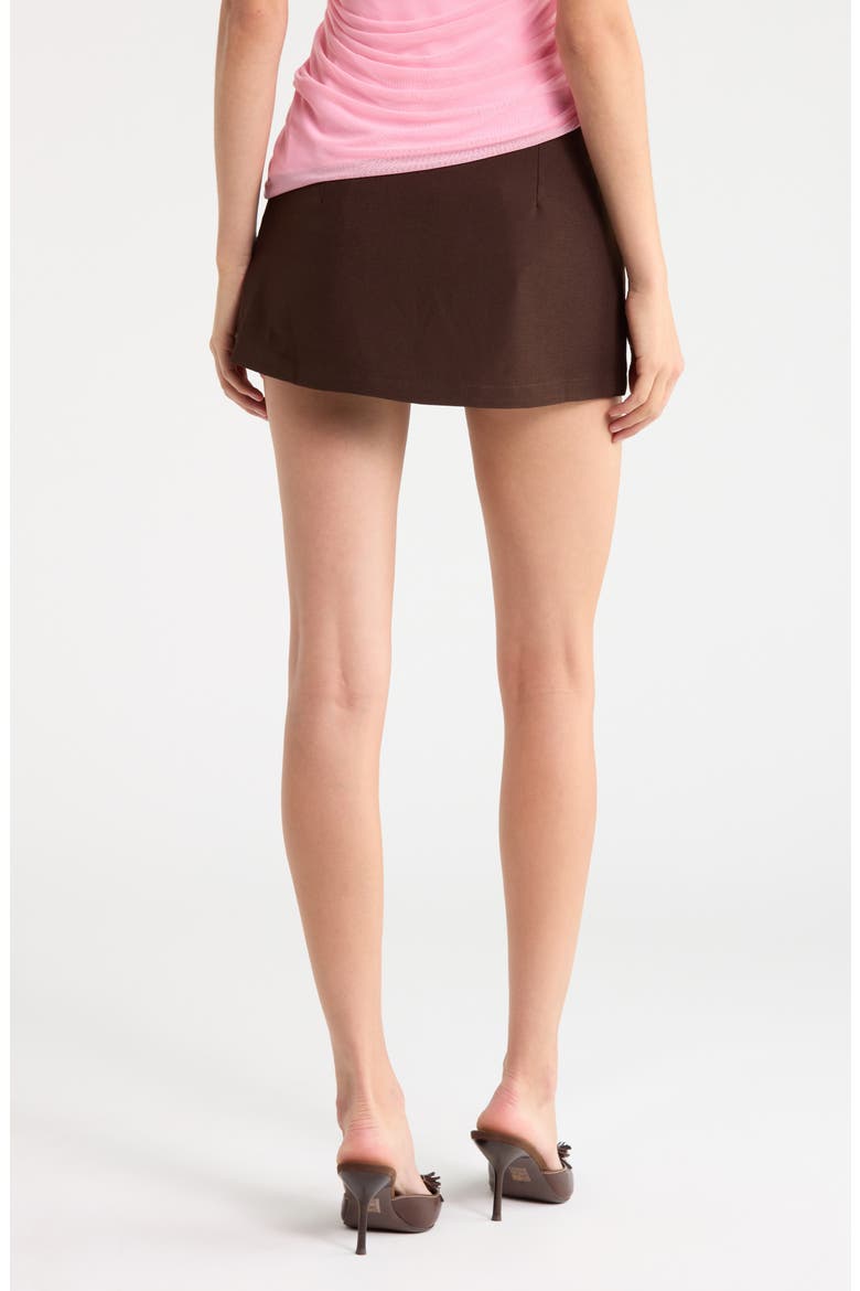 Anette Faux Pocket Skort, Alternate, color, BROWN