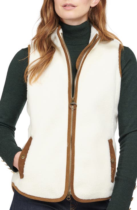 Burford Corduroy Trim Fleece Vest
