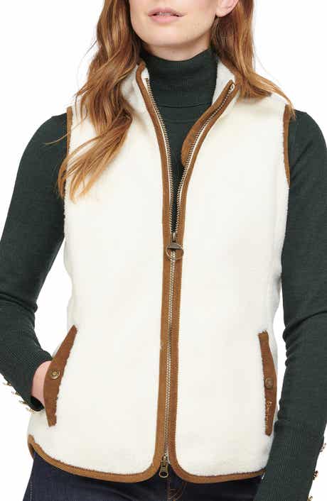 Burford Corduroy Trim Fleece Vest