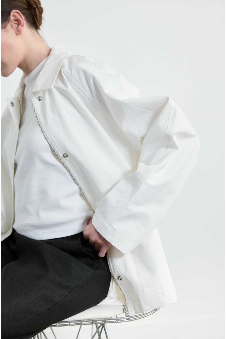 Cotton Barn Jacket, Alternate, color, White