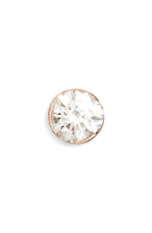 MARIA TASH MARIA TASH SINGLE INVISIBLE SET DIAMOND STUD EARRING