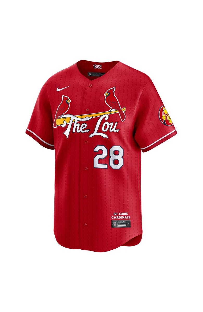 Nike Men's Nike Nolan Arenado Red St. Louis Cardinals 2024 City Connect Limited Player Jersey, Alternate, color, Red