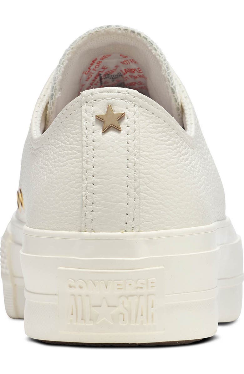 Converse Chuck Taylor<sup>®</sup> All Star<sup>®</sup> Lift Oxford Sneaker, Alternate, color, Egret/Egret/Gol